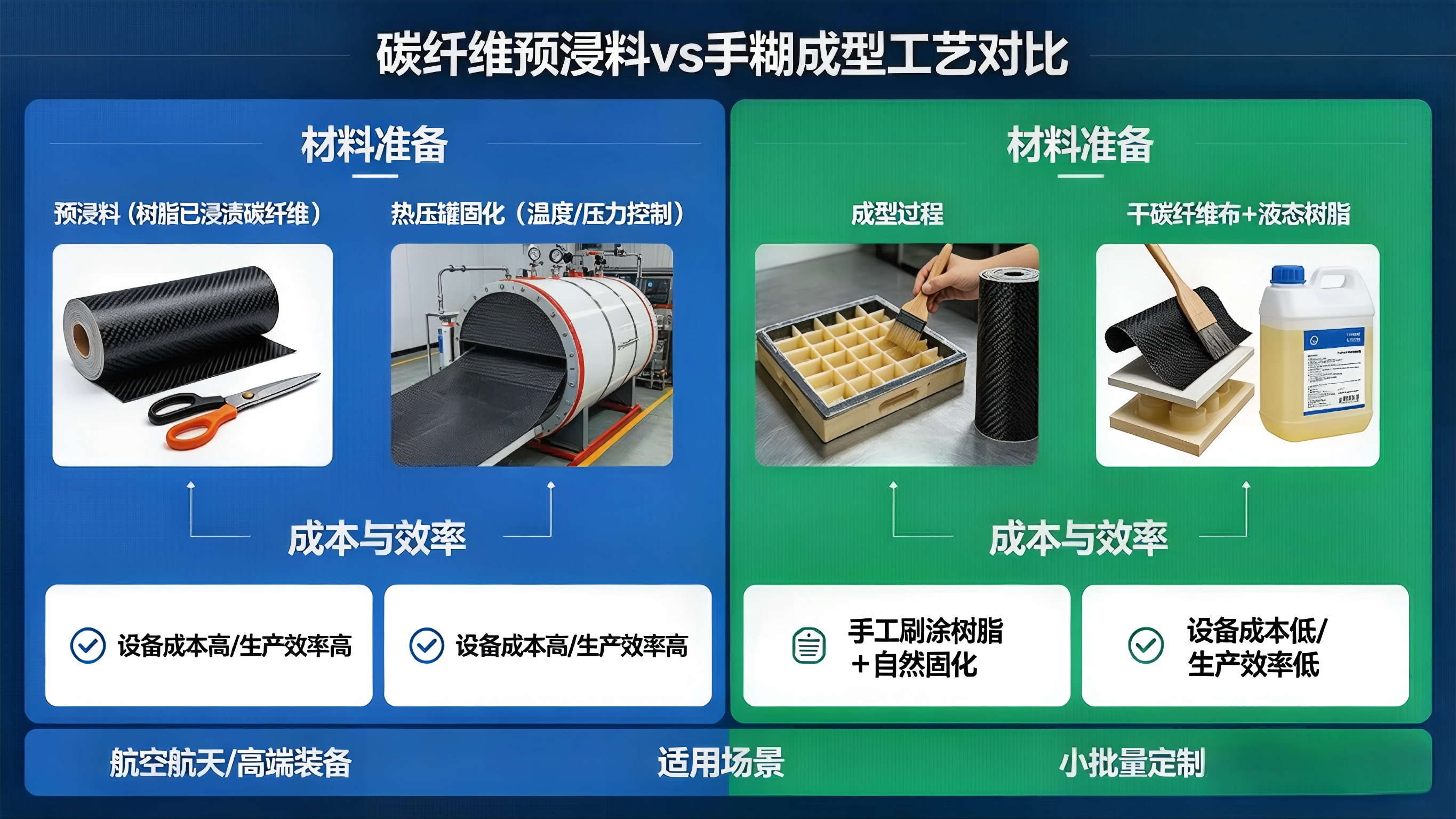 预浸料与手糊成型