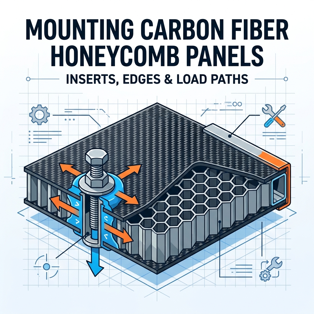 How to Mount Carbon Fiber Honeycomb Panels: Inserts, Edge Closeouts, and Load Paths
