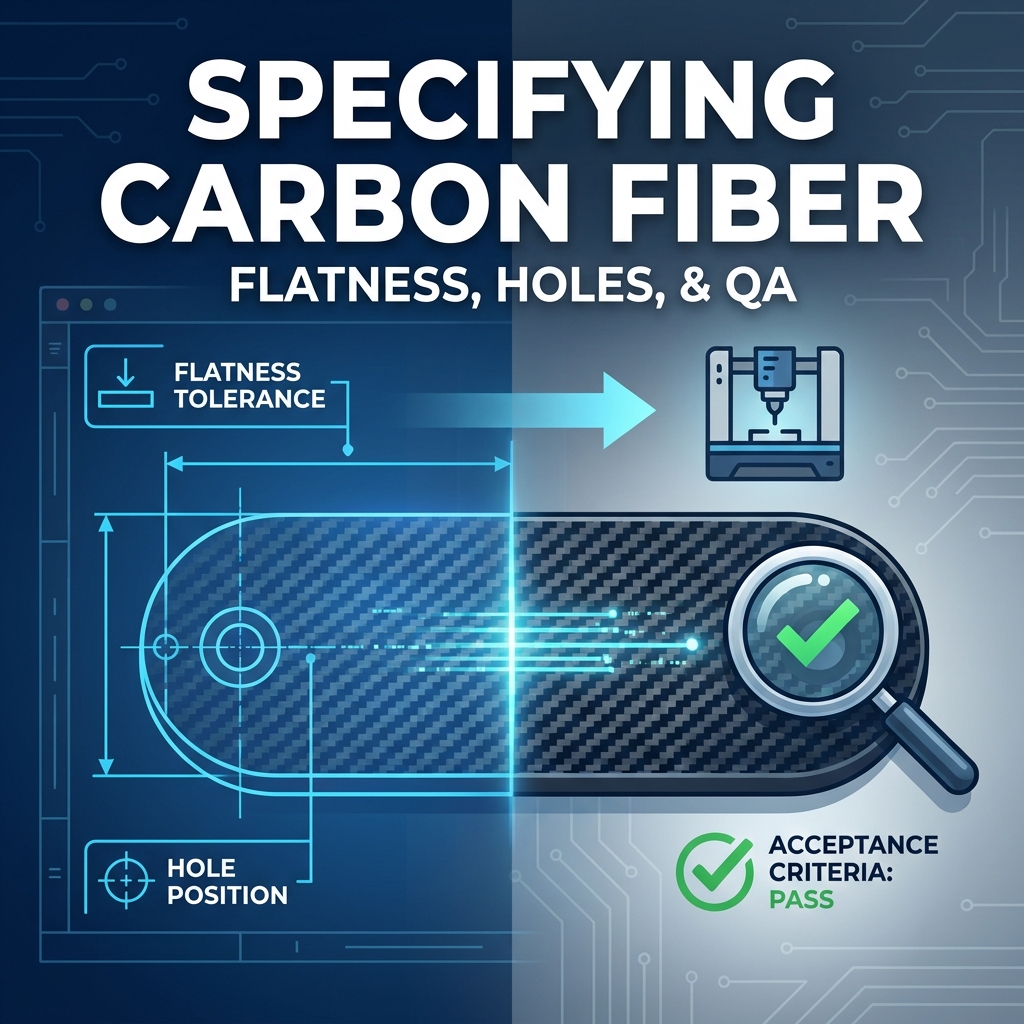 How to Specify Carbon Fiber Plates: Flatness, Hole Position, and Acceptance Criteria