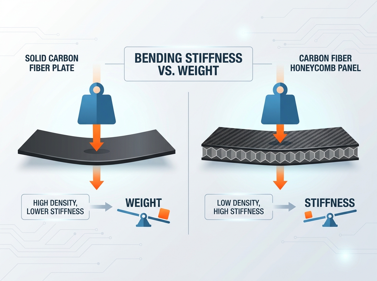 Carbon fiber honeycomb panels