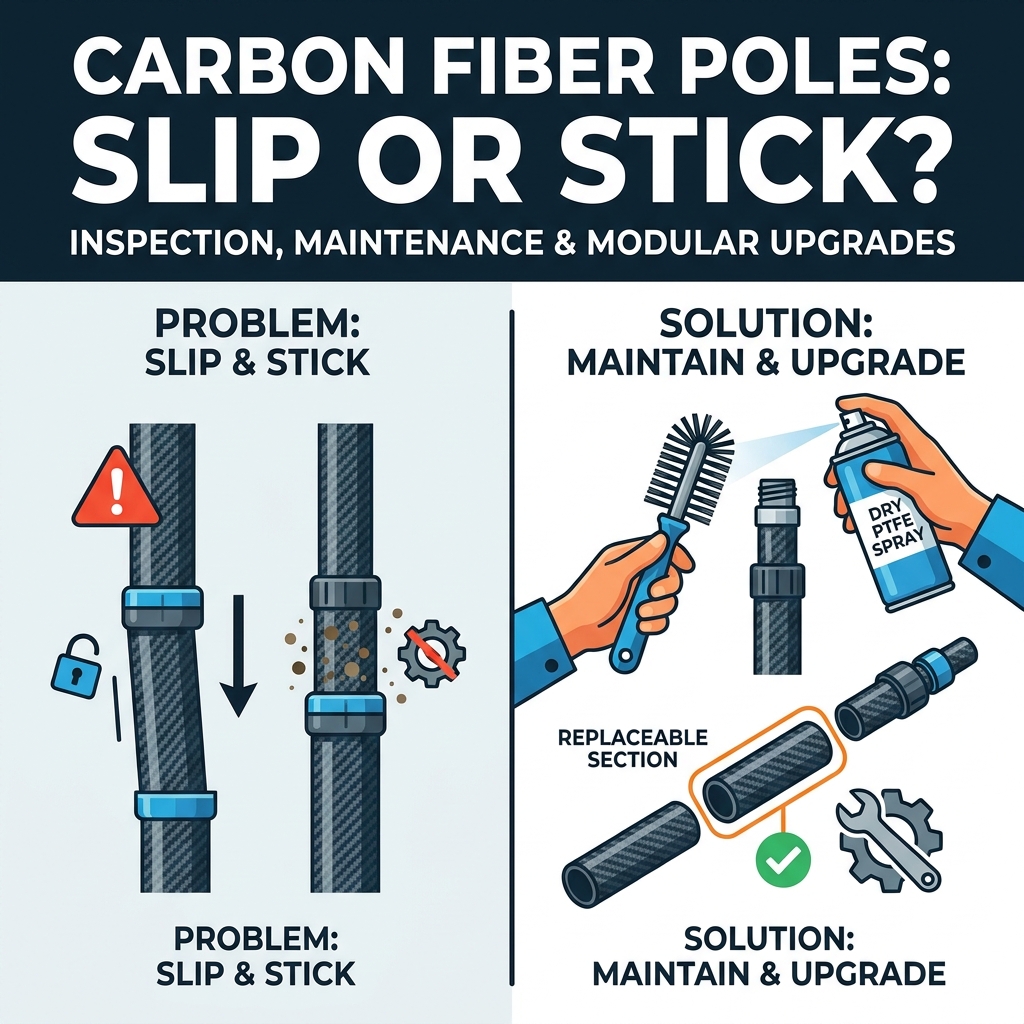 Why Carbon Fiber Telescopic Poles Slip or Stick: Inspection and Maintenance